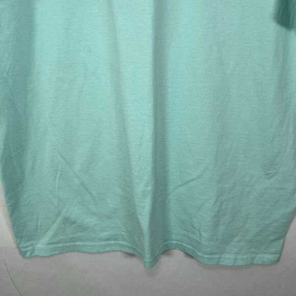 Champion T Shirt Mens Size XL Light Blue Big Patch Logo Short Sleeve EUC - Picture 3 of 11